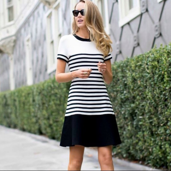 Kate Spade Striped Scuba Knit Dress 